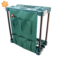 [utruiut0k] Garden Tool Organizer Durable Shelf Yard Tool Tower Rack for Yard Shed Outdoor