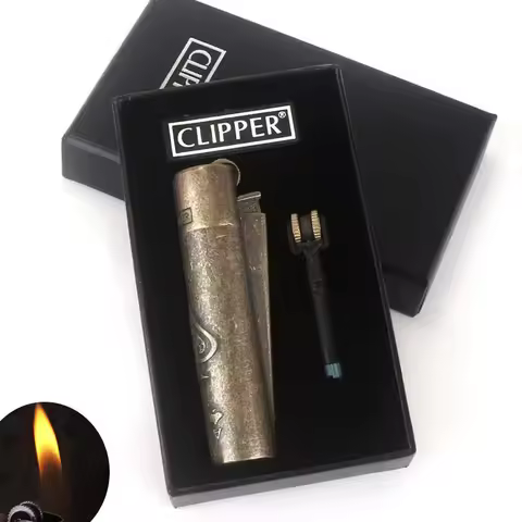 Original Clipper Metal Windproof Jet Butane Lighter Turbo Portable Gas Lighter Smoking Accessories F
