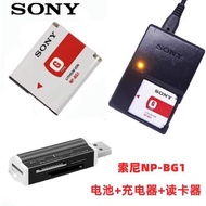 Sony DSC-T20 T100 H7 H9 HX10 HX30 Camera NP-BG1 Battery+Charger+Card Reader