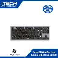 Keychron Q3 QMK Barebone Custom Mechanical Keyboard [Silver Grey] Q3A2