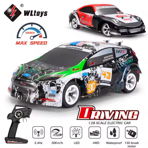 WLtoys K989 1:28 4WD 2.4G Mini RC Racing Car High Speed Off-Road Remote Control Drift Toys Alloy Veh