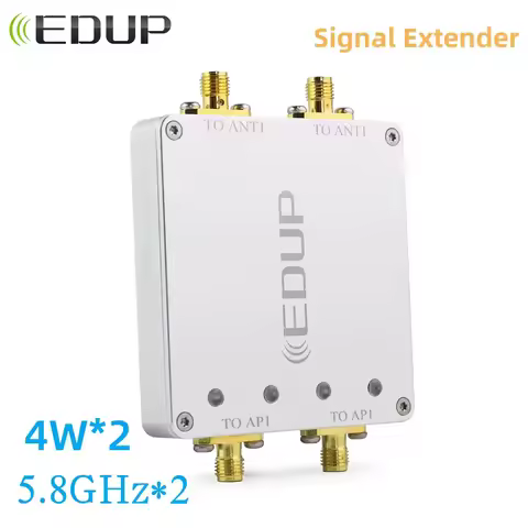 EDUP AB025 4W 5.8GHz Signal Booster Dual Channel Router Signal Extender WiFi Amplifier Long Range Wi