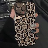 Cheetah,Leopard Print Leopard Print Colorful Painted Protective Phone Case, Compatible With Apple 17