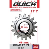 MATA Gear 17 t1 tractor quick e85, gear 17 teeth tractor quick e85, spare part tractor quick e85, sp