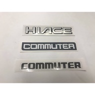 HIACE/COMMUTER Sticker Attached To The Rear Of The Cabinet Every Year Toyota Hiace Van Accessories