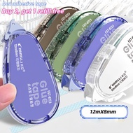Large-capacity Journal Dot Glue Tape, 12m Craft Double Sided Tape, Refillable Correction Tape-style 