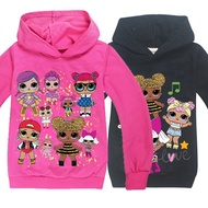 100%cotton casual long Sleeve hoodies cartoon anime 3d girls t shirt children clothes  shirts baby t
