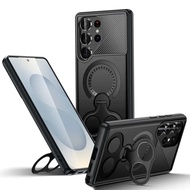 Magnetic For Magsafe Kickstand Case For Samaung Galaxy S25 S24 Ultra S23 Plus S25 Edge A56 A36 A26 A
