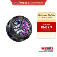 Amgras iceWorld Pro Phone Cooler gaming Mute Dissipate Fan Cooling Radiator Magnetic/Back-clip 2 in 