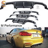 Bmw f80 f82 m3 m4 m performance mperformance rear diffuser lip skirt carbon fiber fibre spoiler body