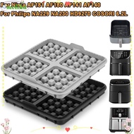 MOLIHA 1pcs Waffle Baking Mold, Reusable Silicone Air Fryer Waffle Maker, Square Waffle Mould for Ni