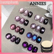[COD] Annies Nail Glue Nine Purple From The Fire Series Cat's Eye Nail Gel Glass Beads Phototherapy 