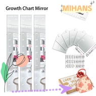 MIH Growth Chart Mirror, Foldable 3 in 1 Growth Chart Mirror for Wall, Growth Chart Height Measuring