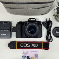 กล้องมือสองถูก Canon 70 D + 18-55 stm แถมกระเป๋า เม็มพร้อมใช้งาน
