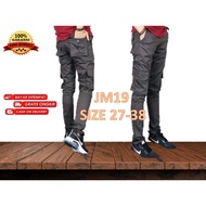 Yang Cod Men's Long Cargo Pants Slim fit Jumbo Premium Distro Loreng Army Ufc Latest Cargo Pants -Jumbo Boys