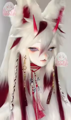 Yis cosplay Custom Furry head Kigurumi Head Cosplay Kemono Fursuit Handmade Headsets Beast Customize