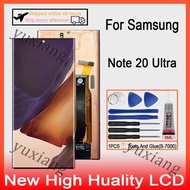 Original AMOLED 6.9'' inches Samsung Galaxy Note 20 Ultra 4G 5G LCD Display Touch Screen With Frame 