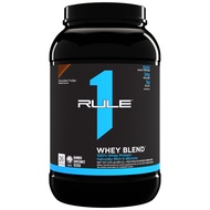Rule 1 R1 Whey Blend, Chocolate Fudge - 1.98 lbs Powder - 24g Whey Concentrates, Isolates & Hydrolys