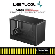 DEEPCOOL CH260 / CH260 WH PC Case - Black/White (1 Yr Warranty)