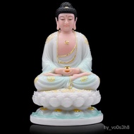 Hanbai Jade Three Treasures Buddha Sakyamuni Buddha Amitabha Buddha Statue Bhaisajyaguru Jade Buddha Buddha Home Worship