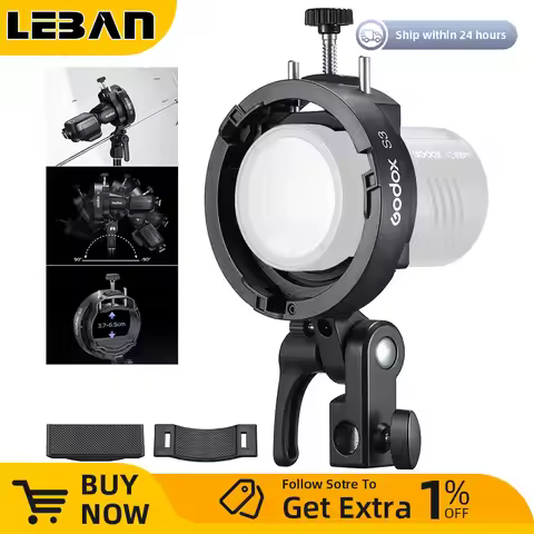 Godox S3 Speedlite Bracket for V100/V1Pro AD200Pro II AD400Pro AD400Pro II AD600Pro V860 III/V860II 