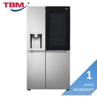 [Klang Valley Delivery Only] LG GC-X257CSES Side-By-Side Fridge Smart Inverter WiFi N635L Noble Silv
