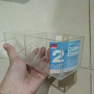 DAISO cube case table organizer box jewelry accessories 17.9 x 6.1 x 6.1 cm TC-0979