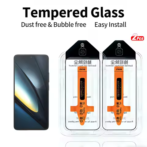 2pcs Tempered Glass for Xiaomi Poco F5 F6 Pro F3 F4 GT F2 Pro F4GT F3GT Screen Protector One-Touch I