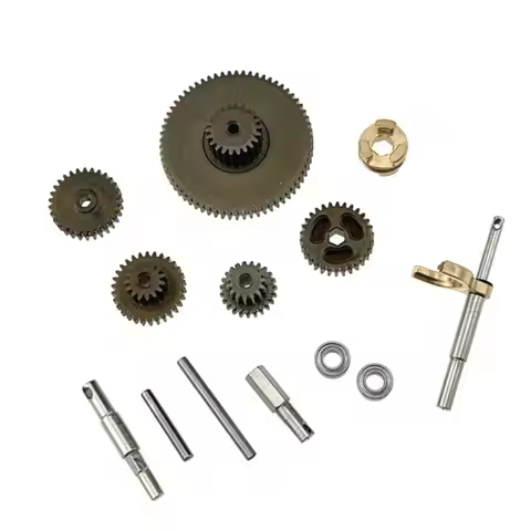 Fit for MJX 1/18 H18P RC car metal powder metallurgy gearbox gear replacement kit, wear-resistant an