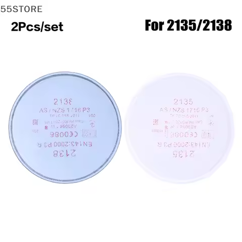 2Pcs Particulate Filter With Nuisance Level 2135/2138 P3 R Particulate Filter For 6800 7502 6200 Ser