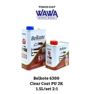 Clear Coat Varnish Belkote 6300 PU 2K 2:1 Gloss shine 1.5 liters/set