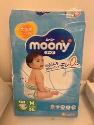 全新未開Moony M size 尿片 (56塊)