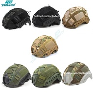 RCTOWN,2023New!!THINKMAX,2023New!!RCTOWN,2023New!!Camouflage Helmet Cover With Quick Adjustable Buckle Airsoft Helmet Case Outdoor Equipment (helmet Not Included)