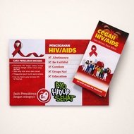 Health Brochure | Leaflet Prevents HIV AIDS | Educational Media for Symptoms of Risk Factories and P
