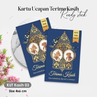 [100 PCS] THANK YOU CARD & THANK YOU CARD – WEDDING SOUVENIR LOVE 03