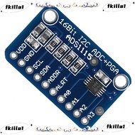 FKILA ADS1115 Development Board, 4 Input Channels 16Bit Analog To Digital Module, Low Power I2C Inte