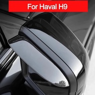 Car Rearview Mirror Cover Trim Frame For HAVAL H9 2nd 2024 2025 Accessories Rear View Mirror Rain Ey