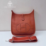 🌈Hermes🧡Evelyne 29🧡南瓜色銀扣🌟98.5新🌈Evelyne29🌟evelyne🌟愛馬仕🌟