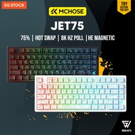 【SG】 MCHOSE JET75 ACE68 Gaming RGB Keyboard Rapid Trigger HE Magnetic Switch 8K Poll Low Latency