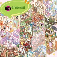 G&Y 3D Miniature Cottage Scene Stier Book Cartoon DIY Journal Materials for Handmade Scrapbook Kid B