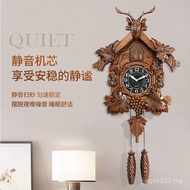 Cuckoo Cuckoo Cuckoo Hourly Timekeeping European Style Timekeeping Deer Living Room Head Premium Ret