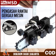 Alat Pengasah Rantai Gergaji Mesin 3 Lubang Material Stainless Steel