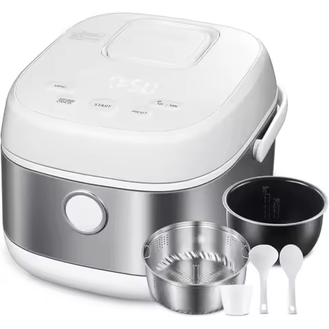 Rice Cooker Induction Heating, Low Carb Rice Cooker Low Sugar Digital Steamer, 5.5 Cups Uncooked