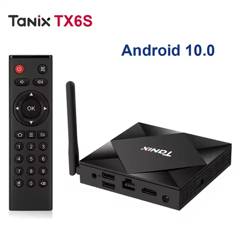 Tanix TX6S Android 10.0 TV Box Allwinner H616 Chip 2.4&5.8G Dual WiFi 8K HD Smart Set-top Box Media 