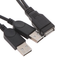 {YY30} USB 2.0 Female To Usb 2 Male Cable Usb Double Splitter Power Extension Cable