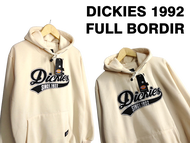 FLASH SALE - COD Hoodie DIckies Cream White Premium Full Bordir / Sweater Pria Dickies - Jaket Hoodi