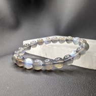 【訂製品】彩光 拉長石 灰月光石 6-10mm 手串 手鍊 天然水晶