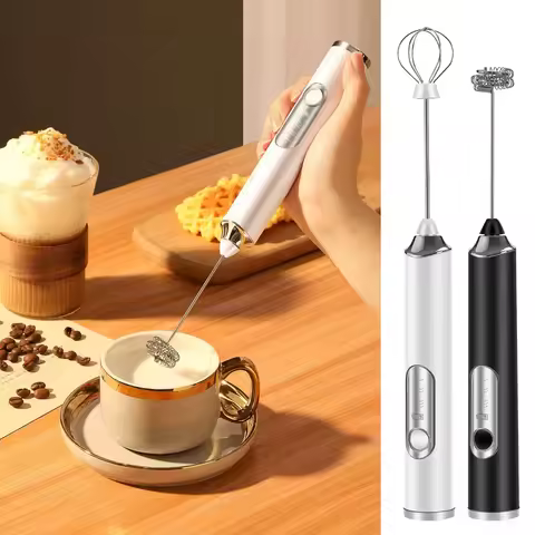 1 set of electric milk mixer, handheld mixer, USB mini coffee machine mixer, cappuccino cream mixer,