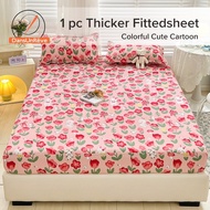 Dansunreve Cartoon Bedsheet Pink Bear Stitch Lotso Pooh Fittedsheet Cute Single Bedsheet Mattress pr