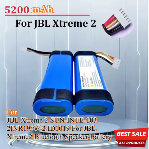 7.2V 5200mAh Original Battery For JBL Xtreme 2 SUN-INTE-103 2INR19/66-2 ID1019 For JBL Xtreme2 Bluet